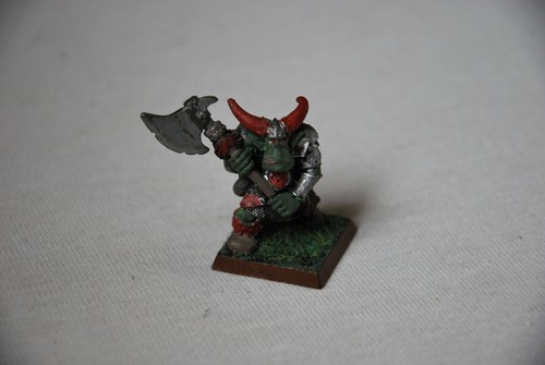 Black orc with axe - black,