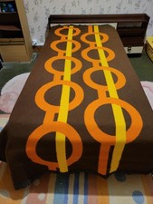 COUVERTURE VINTAGE PIERRE CARDIN POUR LIT 1 PERSONNE 170x220 cm