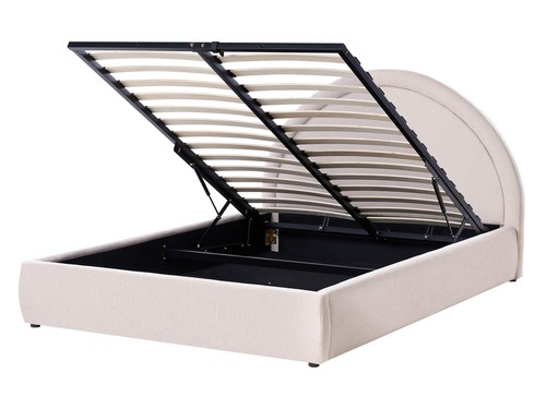 Lit avec rangement tissu - rangement, en