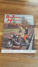 revue technique motocycliste n°93 mars 1955 moteur AMC type 4R essai de la 250SG