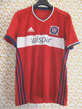Maillot Adidas Chicago Fire 2016 Valsar MLS shirt rouge USA Vintage Jersey - L