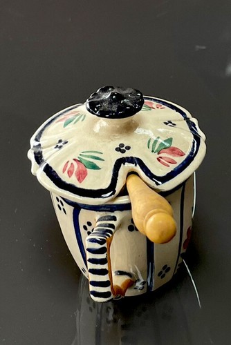 Moutardier ancien faïence - , de