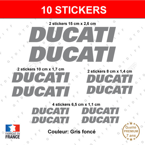 Stickers ducati gris foncé - stickers,
