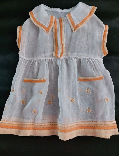 Adorable robe ancienne organdi - robe,
