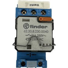 Relais enfichable 16A 250V 230V AC FINDER 62.33.8.230.0040 + 92.03