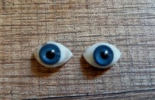 3381*    yeux fixe bleu sulfure pour poupée ancienne  jumeau ?? à voir ??