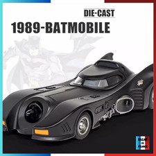 ✅ Figurine Batmobile 1989 Die-Cast 1:18 Voiture Batman Style DC Comics Alliage