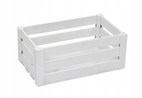 Caisse bois blanche - , l