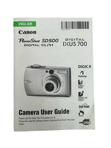 Canon powershot sd500 - canon,