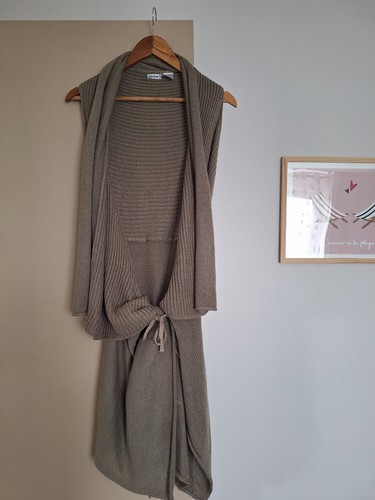 Gilet long beige - -, la