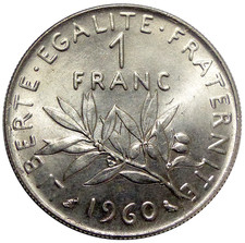 1 Franc SEMEUSE 1960