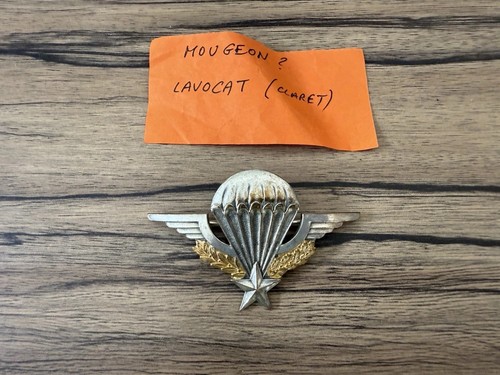 Brevet parachutiste mougeon - brevet,