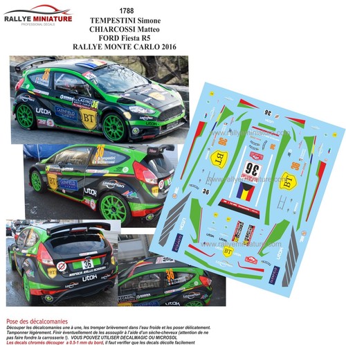 Decals ref 1788 ford - 1/24,