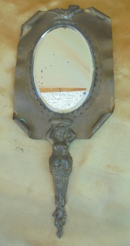 Ancien face main miroir de - miroir,