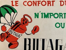 Beau Dessin Gouache But Aglaé Gaz Bouteille Projet Publicité 1950 Publicitaire