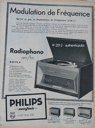 Publicite 1959 philips - publicite,