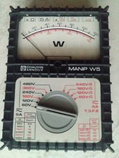 WATTMETRE CHAUVIN ARNOUX ANALOGIQUE MONO & TRIPHASE AC/DC