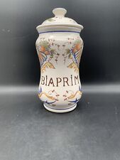 GRAND POT A PHARMACIE / APOTHICAIRE " BIAPRIM " EN FAIENCE DE ST CLEMENT SIGNE