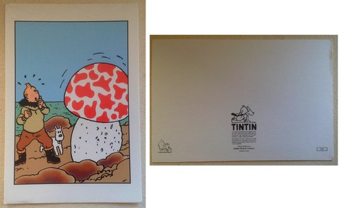 Carte postale tintin ile - tintin, l'ile