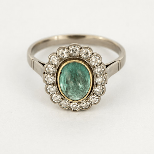 Bague marguerite blanc - bague,