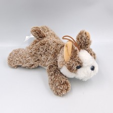Doudou peluche chien marron