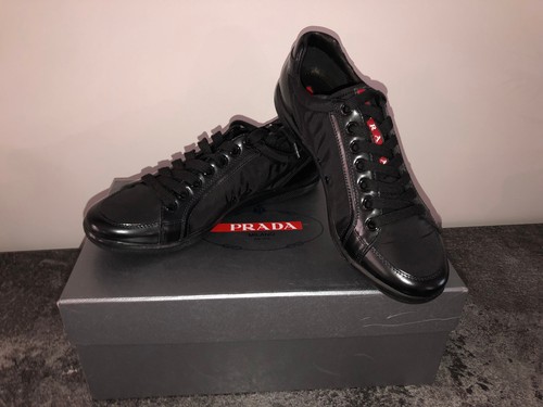Sneakers noir prada spazzola - sneakers,