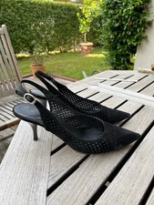 Chaussures Pointues À Talons Daim Noir