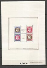 France N 3 Pexip Paris 1937 YT 348-351 Timbres neuf MNH** block MH* état photos