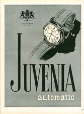 Publicité ancienne bijou montre Juvenia automatic 1949 issue de magazine
