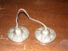 Tingsha Cymbales tibétaines Symboles bouddhistes 65mm de diamètre