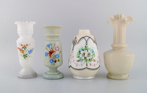 Quatre vases anciens verre - en,
