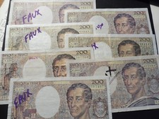 BILLET 200 FRS MONTESQUIEU RARE FAUX FRANCE ISSUE BANQUE/ACHAT UNITE AU CHOIX