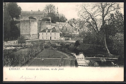 Cpa chimay terrasse du - cpa, chimay,