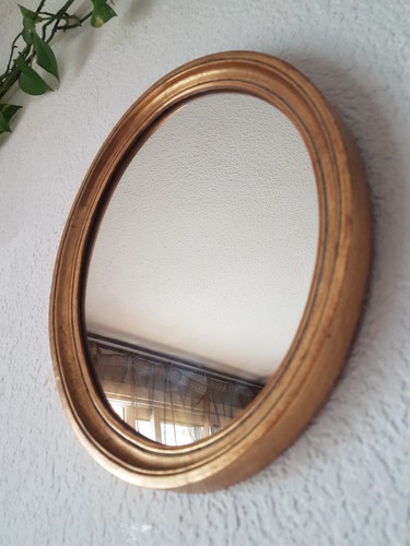 Superbe ancien miroir ovale - superbe,
