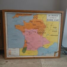 Affiche/Carte scolaire La France Au Temps De Jeanne D'Arc - Louis XI - Rossignol