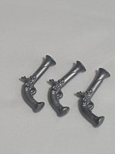 Lot 3 Pistolets chromé gris