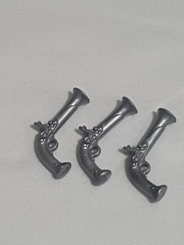 Lot pistolets chromé - 3, gris