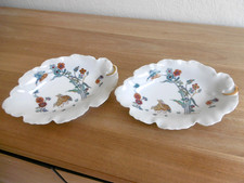 DEUX RAVIERS PORCELAINE LIMOGES HAVILAND DECOR "AUX CAILLES ".