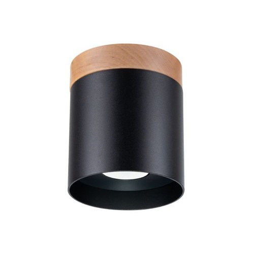 Plafonnier bois noir - plafonnier, noir/bois