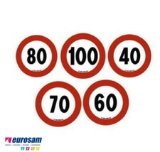 Paire Disque Restriction Vitesses Adhésif Rétro-réfléchissants E 40 60 70 80 100