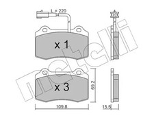 Plaquettes de frein 22-0251-7