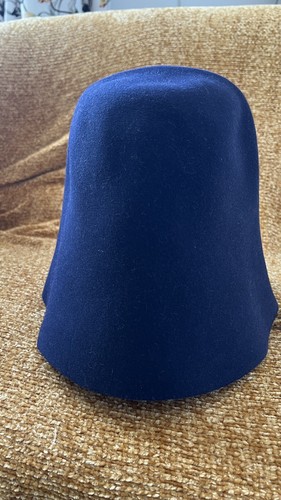 Cloche feutre poils - ,, bleu