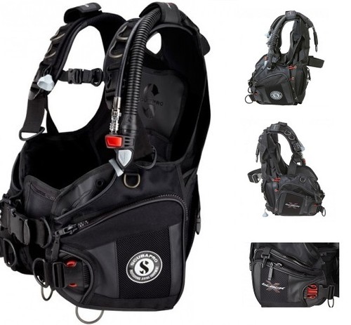Scubapro black gilet - x-black,