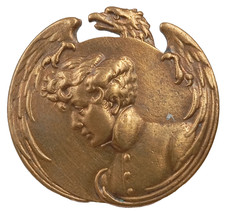 V2b/09/25 (REF27164) Belle broche l'AIGLON EDMOND ROSTAN FRENCH MEDAL