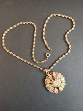 Collier vermeil Rosace Swarovski