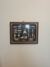 Tableau vintage cadre noeuds - vintage,,