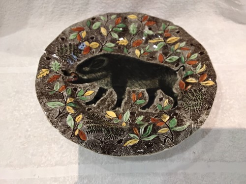 Plat rond creux - rond, faience