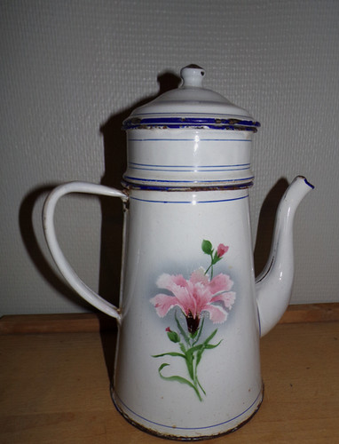Ancienne cafetière tôle - ancienne, en