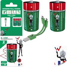 2 Piles Rechargeables via USB