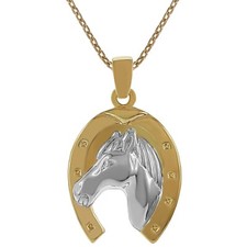 Collier Fer à cheval Plaqué